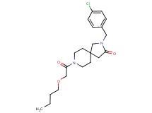 8-(butoxyacetyl)-2-(4-chlorobenzyl)-2,8-diazaspiro[4.5]decan-3-one