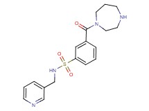 3-(1,4-diazepan-1-ylcarbonyl)-N-(pyridin-3-ylmethyl)benzenesulfonamide