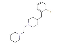 4-(2-fluorobenzyl)-1-[2-(1-piperidinyl)ethyl]piperidine bis(trifluoroacetate)