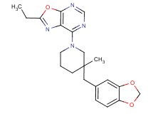 7-[3-(1,3-benzodioxol-5-ylmethyl)-3-methylpiperidin-1-yl]-2-ethyl[1,3]oxazolo[5,4-d]pyrimidine