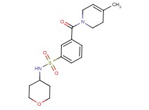 3-[(4-methyl-3,6-dihydropyridin-1(2H)-yl)carbonyl]-N-(tetrahydro-2H-pyran-4-yl)benzenesulfonamide