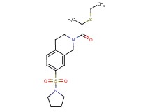 2-[2-(ethylthio)propanoyl]-7-(pyrrolidin-1-ylsulfonyl)-1,2,3,4-tetrahydroisoquinoline