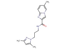 N-[3-(3,5-dimethyl-1H-pyrazol-1-yl)propyl]-6-methylimidazo[1,2-a]pyridine-2-carboxamide