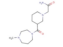 2-{3-[(4-methyl-1,4-diazepan-1-yl)carbonyl]piperidin-1-yl}acetamide