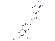 N-[(2-ethyl-3-methyl-1H-indol-5-yl)methyl]tetrazolo[1,5-a]pyridine-7-carboxamide