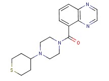 5-{[4-(tetrahydro-2H-thiopyran-4-yl)piperazin-1-yl]carbonyl}quinoxaline