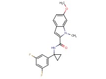 N-[1-(3,5-difluorophenyl)cyclopropyl]-6-methoxy-1-methyl-1H-indole-2-carboxamide
