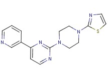 4-(3-pyridinyl)-2-[4-(1,3-thiazol-2-yl)-1-piperazinyl]pyrimidine