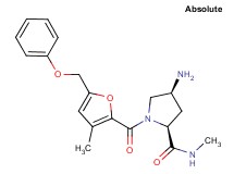 (4S)-4-amino-N-methyl-1-[3-methyl-5-(phenoxymethyl)-2-furoyl]-L-prolinamide