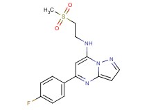 5-(4-fluorophenyl)-N-[2-(methylsulfonyl)ethyl]pyrazolo[1,5-a]pyrimidin-7-amine