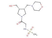 N-{2-[(3R*,4R*)-3-(hydroxymethyl)-4-(4-morpholinylmethyl)-1-pyrrolidinyl]-2-oxoethyl}methanesulfonamide