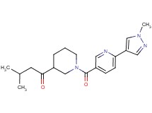3-methyl-1-(1-{[6-(1-methyl-1H-pyrazol-4-yl)pyridin-3-yl]carbonyl}piperidin-3-yl)butan-1-one