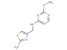 N-[(2-amino-1,3-thiazol-4-yl)methyl]-2-(methylthio)-4-pyrimidinamine