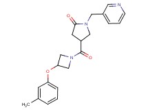 4-{[3-(3-methylphenoxy)-1-azetidinyl]carbonyl}-1-(3-pyridinylmethyl)-2-pyrrolidinone