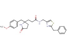 N-[(2-benzyl-1,3-thiazol-4-yl)methyl]-3-[2-(4-methoxybenzyl)-5-oxo-2-pyrrolidinyl]propanamide