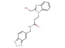 N-(2,1,3-benzothiadiazol-5-ylmethyl)-3-[2-(hydroxymethyl)-1H-benzimidazol-1-yl]propanamide