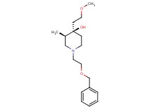 (3R*,4R*)-1-[2-(benzyloxy)ethyl]-4-(2-methoxyethyl)-3-methyl-4-piperidinol