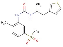 N-[2-methyl-5-(methylsulfonyl)phenyl]-N'-[1-methyl-2-(3-thienyl)ethyl]urea