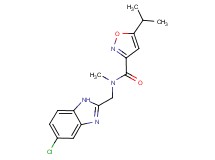 N-[(5-chloro-1H-benzimidazol-2-yl)methyl]-5-isopropyl-N-methylisoxazole-3-carboxamide