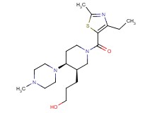 3-[(3R*,4S*)-1-[(4-ethyl-2-methyl-1,3-thiazol-5-yl)carbonyl]-4-(4-methylpiperazin-1-yl)piperidin-3-yl]propan-1-ol