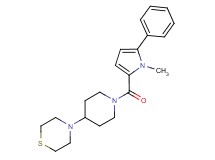 4-{1-[(1-methyl-5-phenyl-1H-pyrrol-2-yl)carbonyl]piperidin-4-yl}thiomorpholine