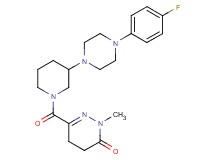 6-({3-[4-(4-fluorophenyl)-1-piperazinyl]-1-piperidinyl}carbonyl)-2-methyl-4,5-dihydro-3(2H)-pyridazinone