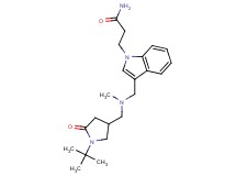 3-(3-{[[(1-tert-butyl-5-oxopyrrolidin-3-yl)methyl](methyl)amino]methyl}-1H-indol-1-yl)propanamide