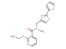 2-ethoxy-N-methyl-N-{[2-(2-thienyl)-1,3-thiazol-4-yl]methyl}nicotinamide