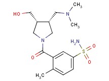 3-{[(3R*,4R*)-3-[(dimethylamino)methyl]-4-(hydroxymethyl)-1-pyrrolidinyl]carbonyl}-4-methylbenzenesulfonamide