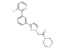 4-({3-[3-(3-chloro-2-pyridinyl)phenyl]-1H-pyrazol-1-yl}acetyl)morpholine