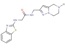 N~2~-1,3-benzothiazol-2-yl-N~1~-(4,5,6,7-tetrahydropyrazolo[1,5-a]pyrazin-2-ylmethyl)glycinamide hydrochloride