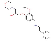 1-(2-methoxy-4-{[(2-phenylethyl)amino]methyl}phenoxy)-3-(4-morpholinyl)-2-propanol