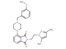 2-[2-(3,5-dimethyl-1H-pyrazol-1-yl)ethyl]-4-[4-(3-methoxybenzyl)-1-piperazinyl]-1H-isoindole-1,3(2H)-dione