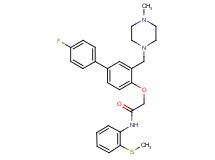 2-({4'-fluoro-3-[(4-methyl-1-piperazinyl)methyl]-4-biphenylyl}oxy)-N-[2-(methylthio)phenyl]acetamide