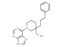 [3-(3-phenylpropyl)-1-(9H-purin-6-yl)piperidin-3-yl]methanol