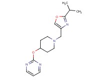 2-({1-[(2-isopropyl-1,3-oxazol-4-yl)methyl]piperidin-4-yl}oxy)pyrimidine