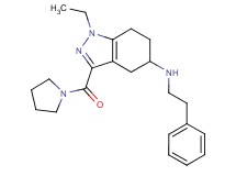 1-ethyl-N-(2-phenylethyl)-3-(1-pyrrolidinylcarbonyl)-4,5,6,7-tetrahydro-1H-indazol-5-amine