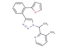 2-(1-{4-[2-(2-furyl)phenyl]-1H-1,2,3-triazol-1-yl}ethyl)-3-methylpyridine