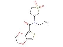 N-(1,1-dioxidotetrahydro-3-thienyl)-N-ethyl-2,3-dihydrothieno[3,4-b][1,4]dioxine-5-carboxamide
