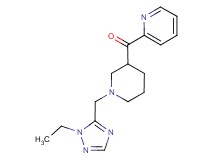 {1-[(1-ethyl-1H-1,2,4-triazol-5-yl)methyl]piperidin-3-yl}(pyridin-2-yl)methanone