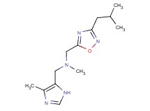 1-(3-isobutyl-1,2,4-oxadiazol-5-yl)-N-methyl-N-[(4-methyl-1H-imidazol-5-yl)methyl]methanamine