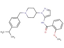 N-{1-[1-(4-isopropylbenzyl)-4-piperidinyl]-1H-pyrazol-5-yl}-2-methoxybenzamide