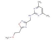 N-{[5-(2-methoxyethyl)-1,2,4-oxadiazol-3-yl]methyl}-4,6-dimethylpyrimidin-2-amine