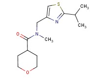 N-[(2-isopropyl-1,3-thiazol-4-yl)methyl]-N-methyltetrahydro-2H-pyran-4-carboxamide