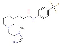 3-{1-[(1-methyl-1H-imidazol-2-yl)methyl]-3-piperidinyl}-N-[4-(trifluoromethyl)phenyl]propanamide