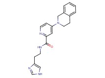 4-(3,4-dihydro-2(1H)-isoquinolinyl)-N-[2-(1H-imidazol-4-yl)ethyl]-2-pyridinecarboxamide