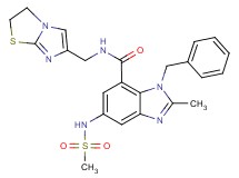 1-benzyl-N-(2,3-dihydroimidazo[2,1-b][1,3]thiazol-6-ylmethyl)-2-methyl-5-[(methylsulfonyl)amino]-1H-benzimidazole-7-carboxamide