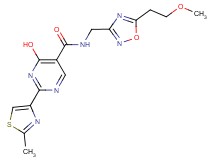 4-hydroxy-N-{[5-(2-methoxyethyl)-1,2,4-oxadiazol-3-yl]methyl}-2-(2-methyl-1,3-thiazol-4-yl)pyrimidine-5-carboxamide