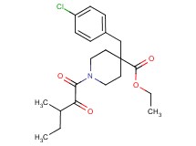 ethyl 4-(4-chlorobenzyl)-1-(3-methyl-2-oxopentanoyl)-4-piperidinecarboxylate
