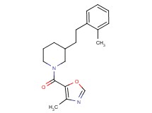 1-[(4-methyl-1,3-oxazol-5-yl)carbonyl]-3-[2-(2-methylphenyl)ethyl]piperidine